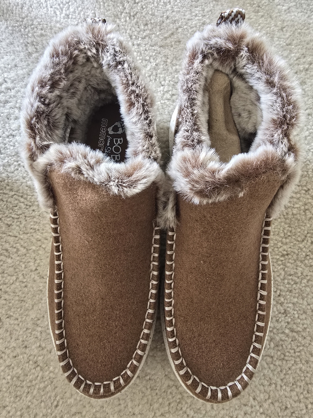 Skechers Woman's Brown Cozy Slip-On Shoes - Picture 3 of 7
